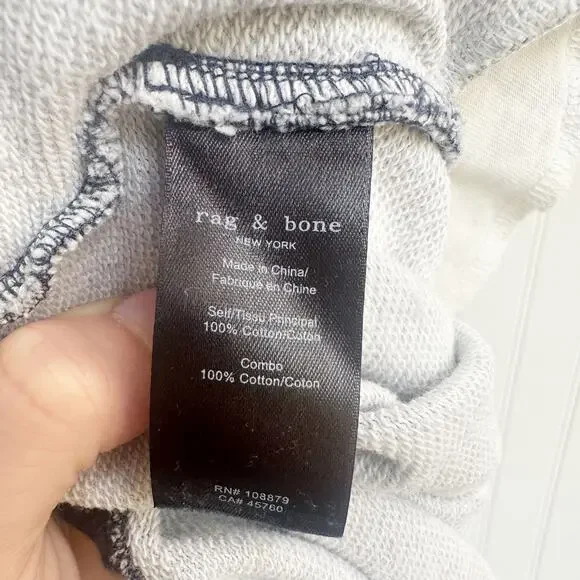 Rag & Bone Miramar Jogger Pants Blue Denim Print Sweatpants Style M - Picture 6 of 6